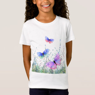 Colourful Butterflies Flying T-Shirt