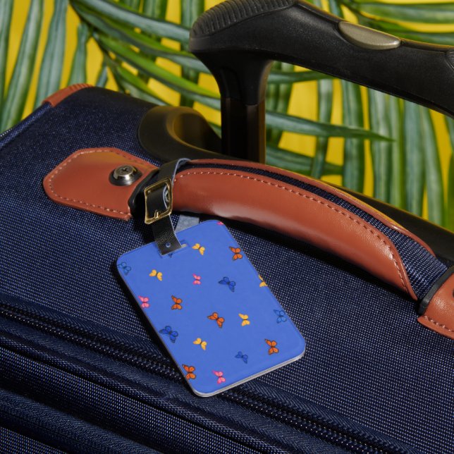 Colourful Butterflies  Luggage Tag (Front Insitu 1)