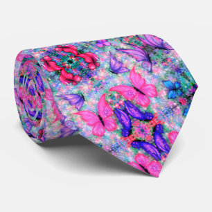 Colourful Butterflies Neck Tie
