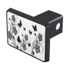 Colourful Butterflies on White Flowers