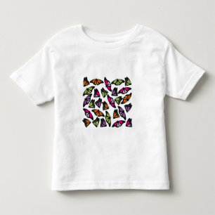Colourful Butterflies Pattern Toddler T-Shirt