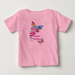 Colourful Butterflies Personalised Shirt