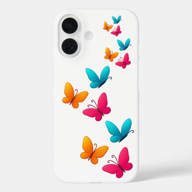 Colourful Butterflies Phone Case – Nature-Inspired (Back)