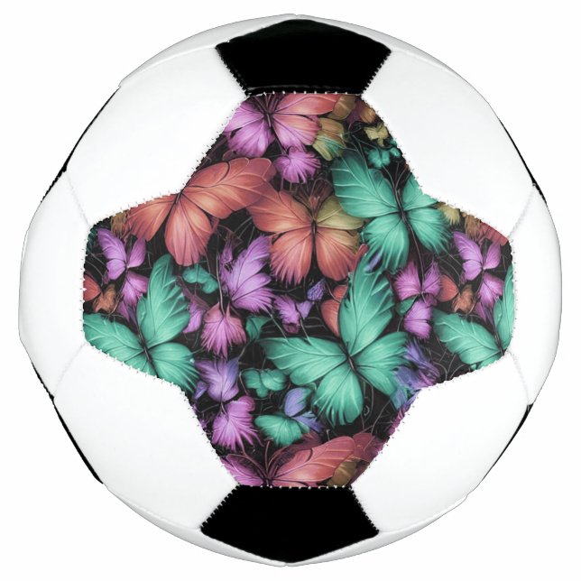 Colourful Butterflies Print Football (Front)