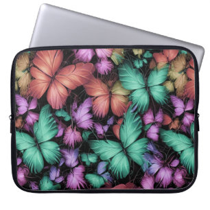 Colourful Butterflies Print Laptop Sleeve