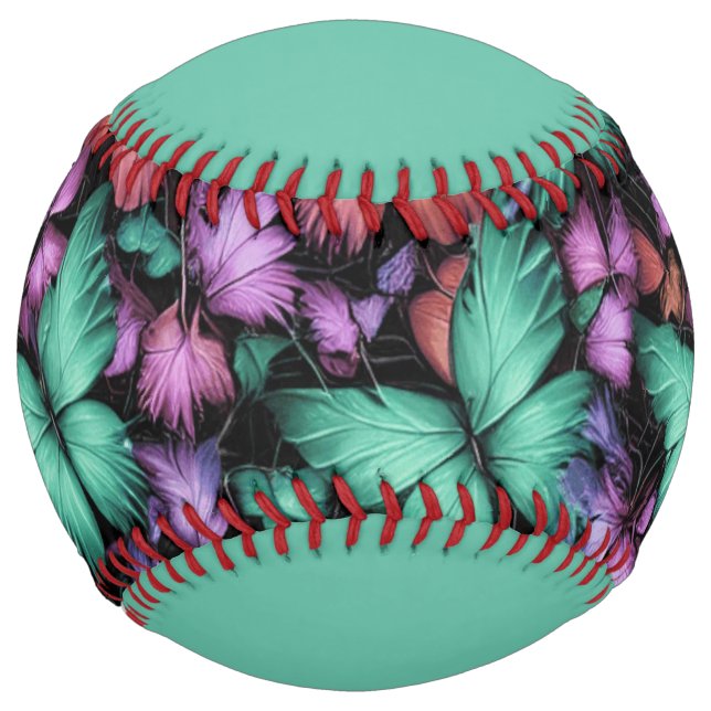 Colourful Butterflies Print Softball (Front)