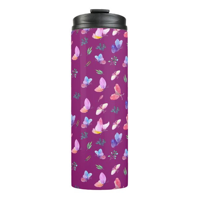 Colourful Butterflies  Thermal Tumbler (Front)