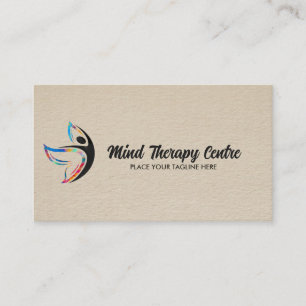 Colourful Butterfly Body silhouette Business Card