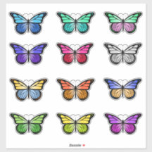 Colourful Butterfly Bundle Sticker