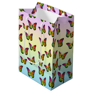 Colourful Butterfly Butterflies Gift Ideas Medium Gift Bag