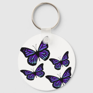 Colourful Butterfly Butterflies Key Ring