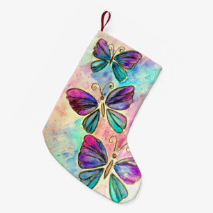 Colourful Butterfly Christmas Stocking