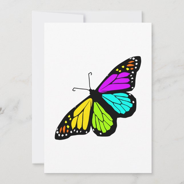 Colourful butterfly clipart (Front)