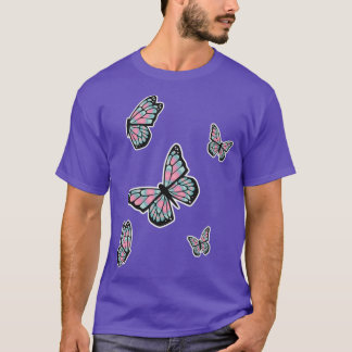 Colourful Butterfly Cute Light Butterflies Gift Id T-Shirt