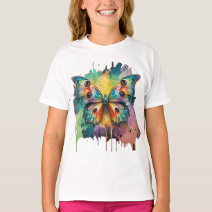 Colourful butterfly design T-Shirt
