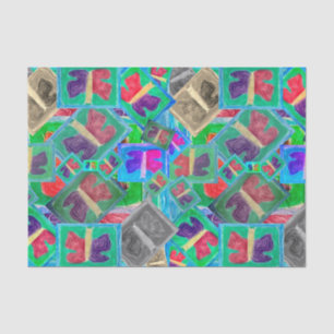 Colourful Butterfly Double Challenge   Tissue Pape Tissue Paper