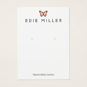 Colourful Butterfly Earring Display Card