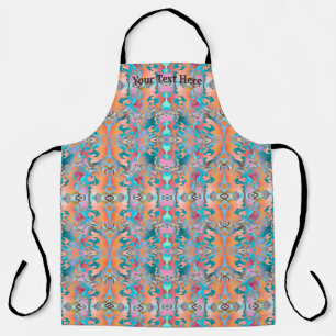 Colourful Butterfly Effect Abstract Art Pattern Apron