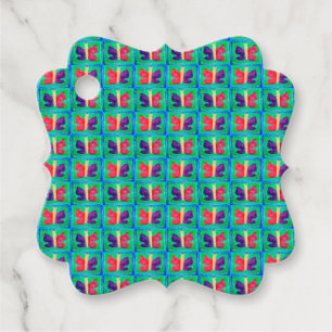 Colourful Butterfly Filters Basic Favour Tags