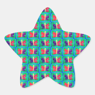 Colourful Butterfly   Filters   Basic   Star Sticker