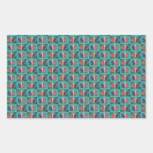 Colourful Butterfly   Filters   Half Drop   Rectangular Sticker