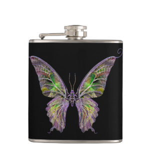 Colourful Butterfly Flask