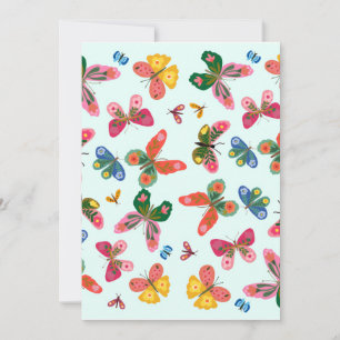 Colourful Butterfly Garden Tote Bag Invitation