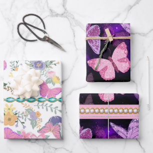 Colourful Butterfly Gift Wrap