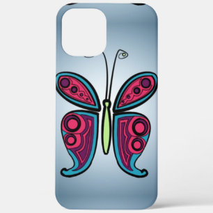 Colourful Butterfly Illustration iPhone 12 Pro Max Case