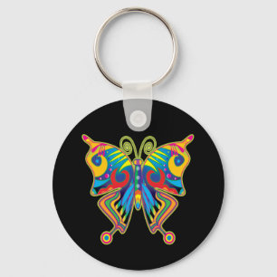 Colourful butterfly key ring