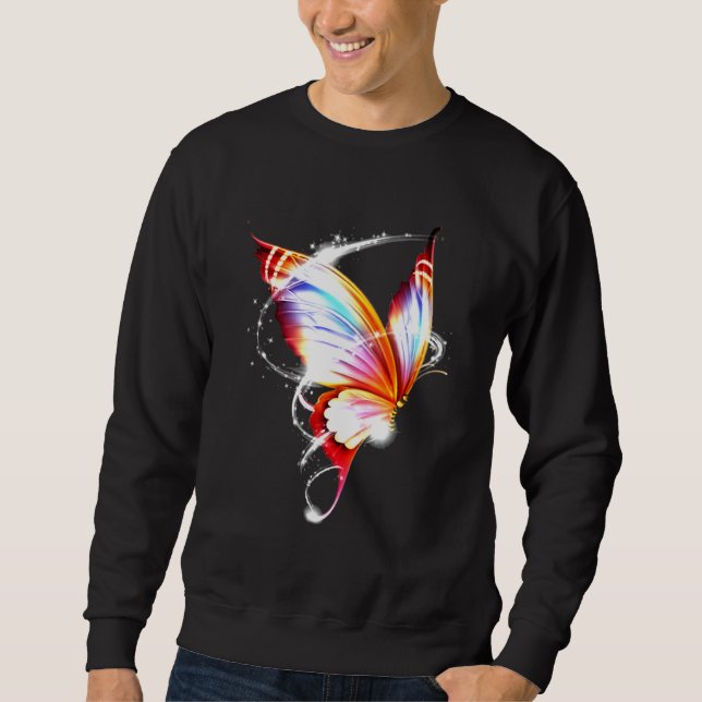 Colourful Butterfly Light Sweatshirt (Front)