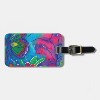 Colourful Butterfly Luggage Tag