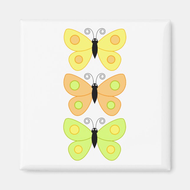 Colourful  Butterfly Magnet (Front)