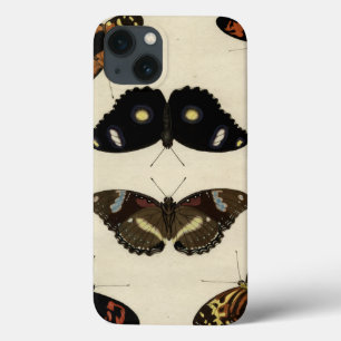 Colourful Butterfly Medley on Cream Background iPhone 13 Case