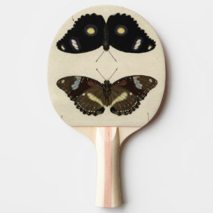 Colourful Butterfly Medley on Cream Background Ping Pong Paddle