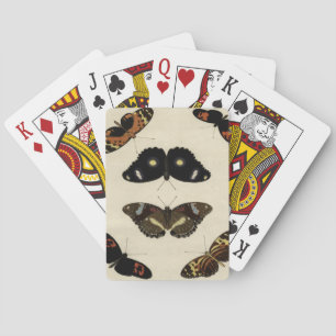 Colourful Butterfly Medley on Cream Background Playing Cards