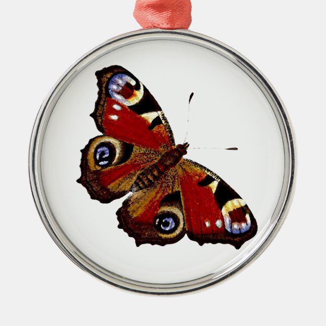 Colourful Butterfly Metal Tree Decoration (Front)