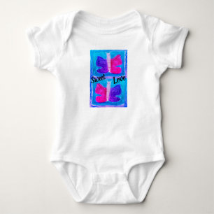 Colourful Butterfly   Miami Filter   Basic   Baby Bodysuit