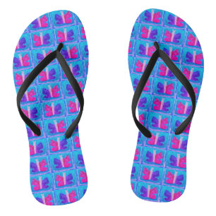Colourful Butterfly   Miami Filter   Basic   Flip Flops