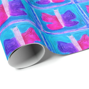 Colourful Butterfly   Miami Filter   Basic   Wrapping Paper