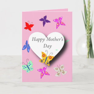Colourful Butterfly Mothers’ Day Card