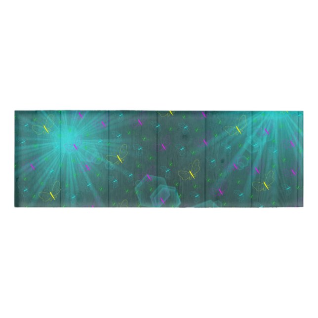 colourful butterfly name tag (Front)