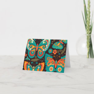 Colourful Butterfly Notecard