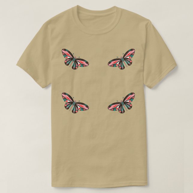 Colourful Butterfly Pack 9 1 T-Shirt (Design Front)