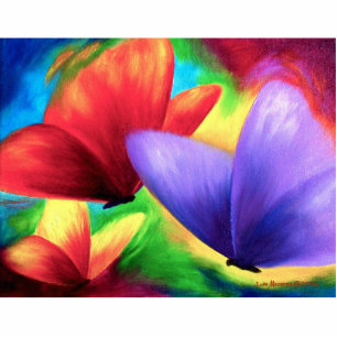 Colourful Butterfly Painting Photo Sculpture