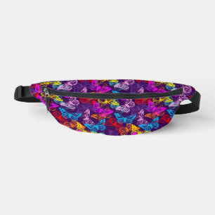 Colourful Butterfly Pattern Bum Bags