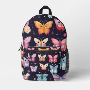 Colourful butterfly pattern Printed Backpack