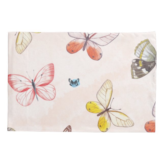 Colourful Butterfly Pillowcase (Back)