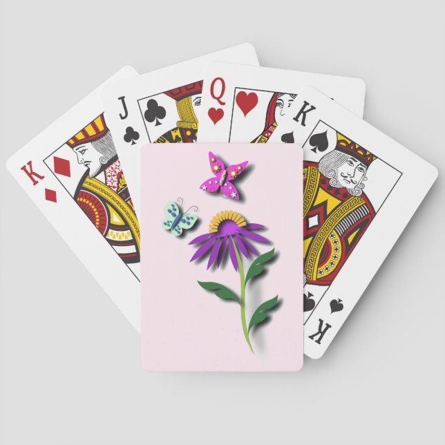 Colourful Butterfly   Playing Cards (Back)