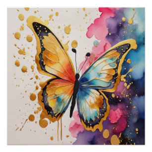 Colourful Butterfly Poster